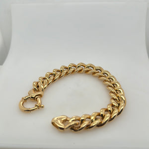 Yellow Gold Heavy Belcher Bracelet