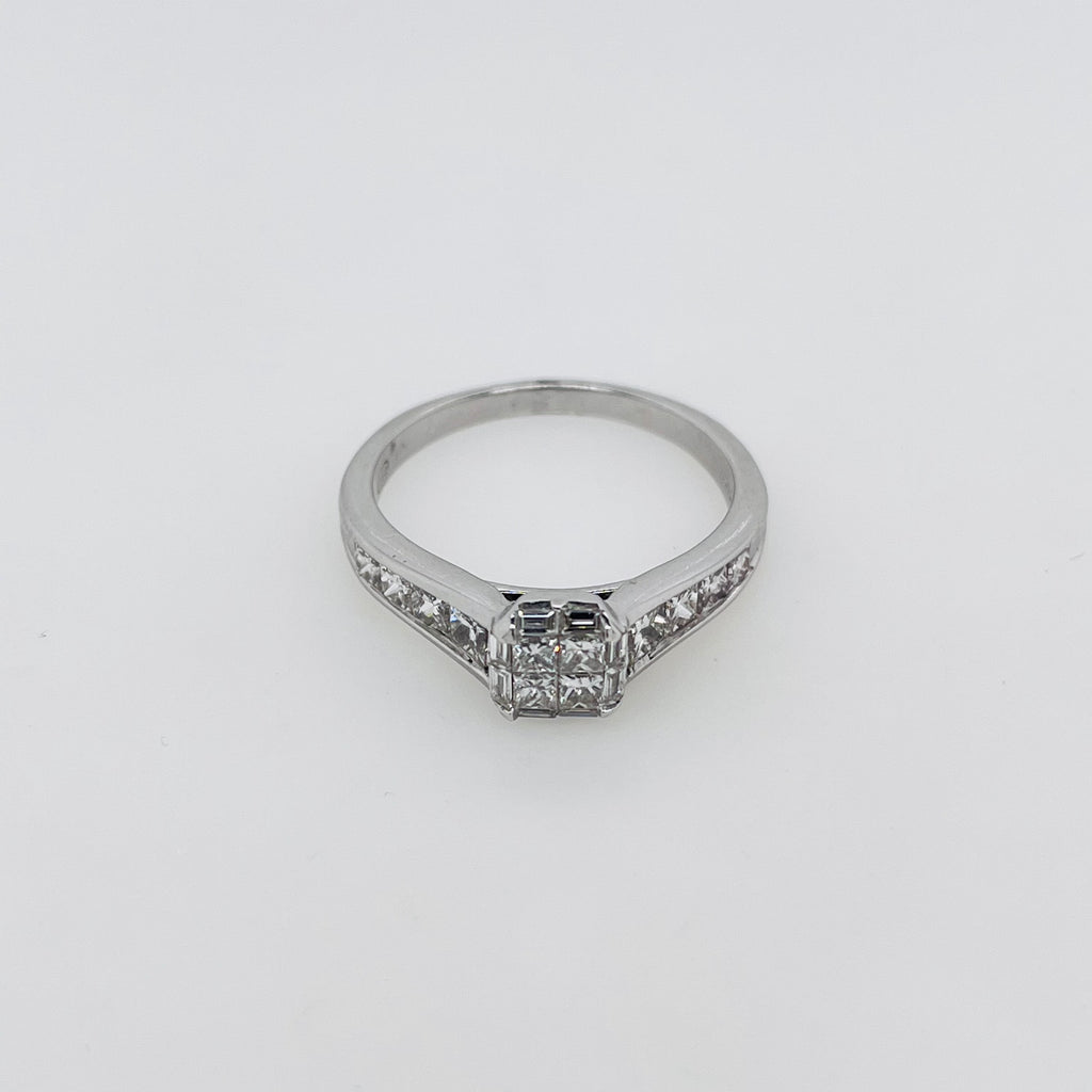 Princess Cut Engagement Diamond Ring